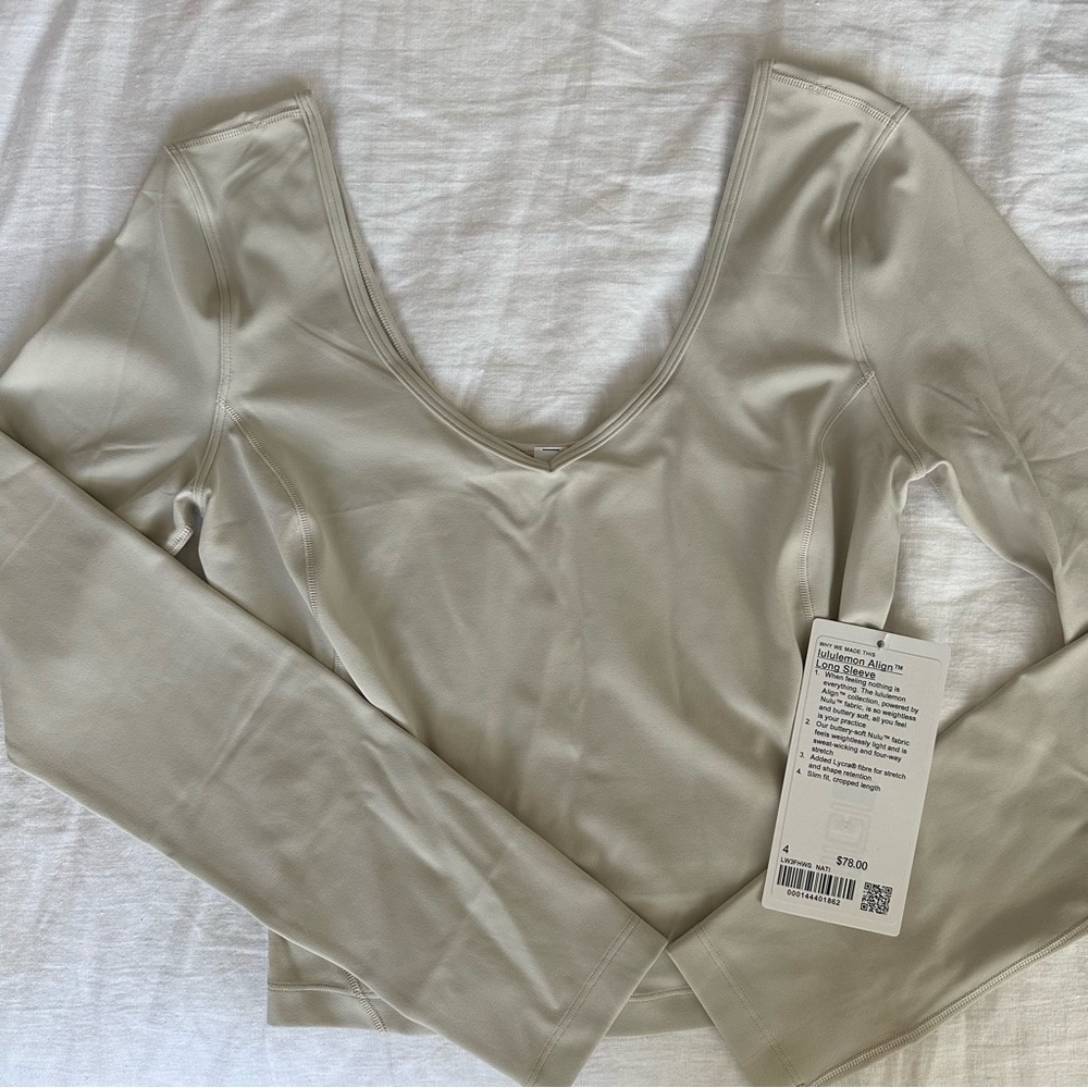 Lululemon Align Long Sleeve Top - Natural Ivory